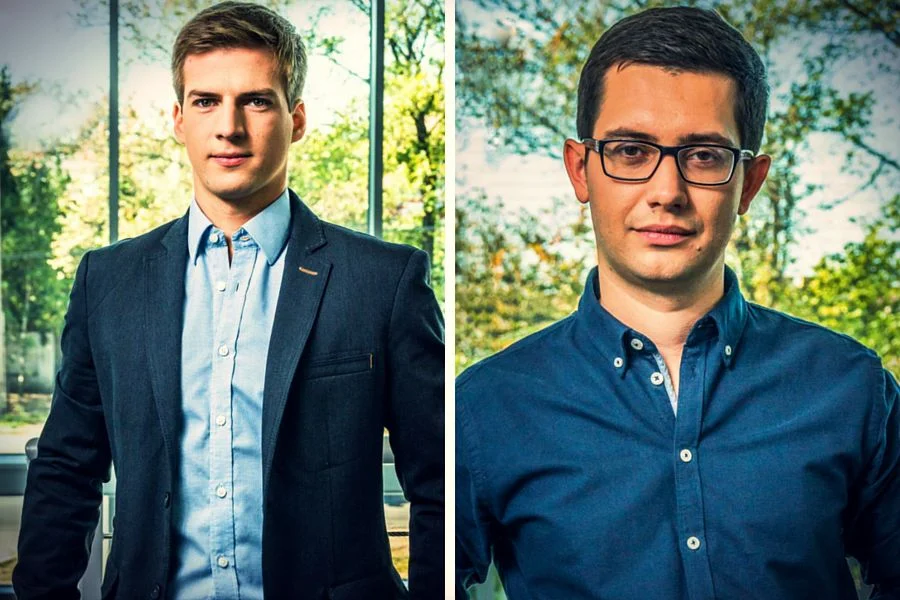 Kuba Dudek i Marcin Fejfer odpowiadają w SpeedUp Group za wybór start-upów, w które warto zainwestować