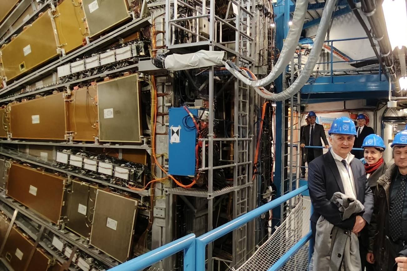 Przedstawiciele Politechniki Krakowskiej z wizytą w LHC.