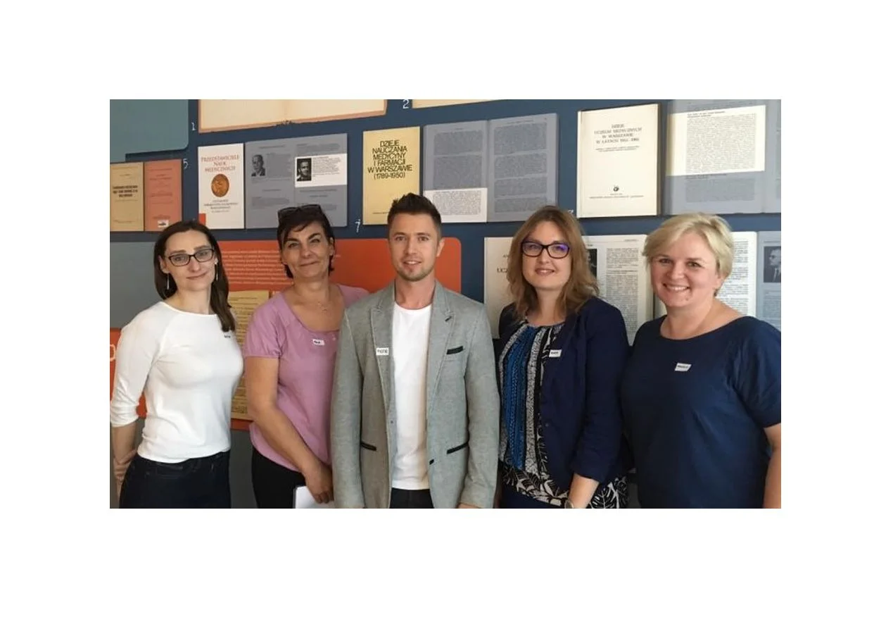 Od lewej: Krystyna Malińska, Aleksandra Pawłowska, Piotr Sulikowski, Agata Żak, Monika Rom.