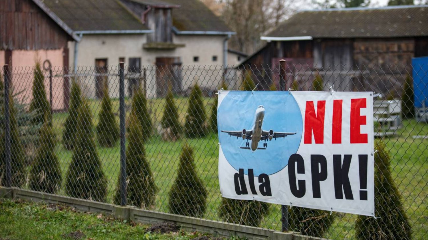 Protest przeciw CPK w Baranowie