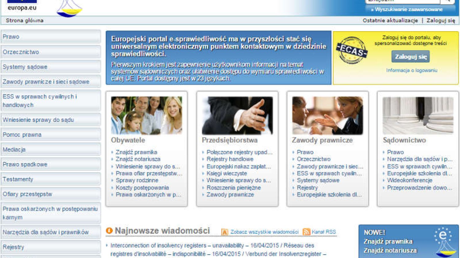 Dla przedsiębiorców: w portalu e-Sprawiedliwość można sprawdzić kontrahentów i przepisy prawne z całej Europy