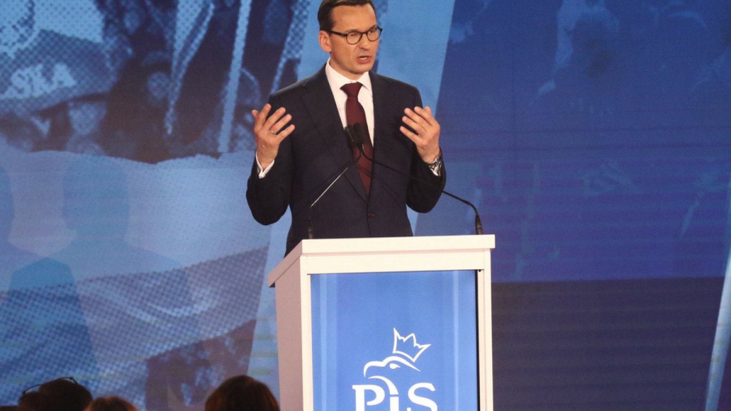 Mateusz Morawiecki podczas konwencji PiS.