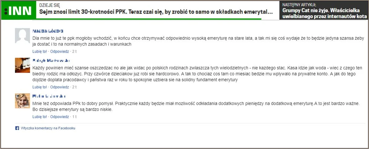 W sieci pojawia się sporo niemal identycznie brzmiących pochwał PPK