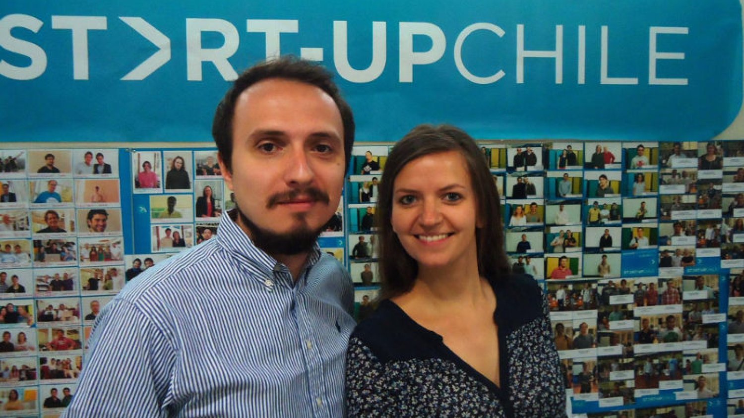 Michał Majewski spędzi w Chile łącznie pół roku. Na zdjęciu z Anną Cieślak, marketing managerem PublishSoSimply.