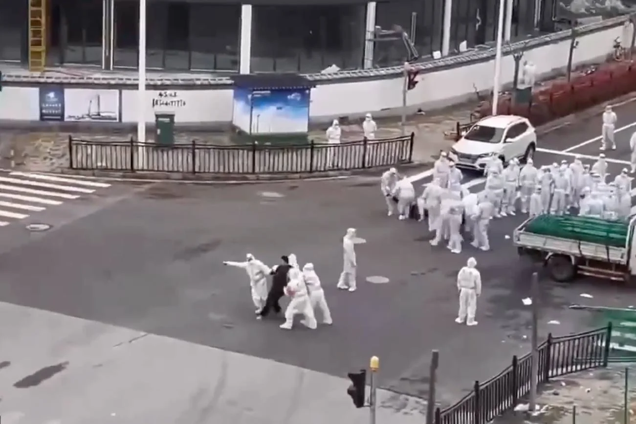 Szanghaj protesty,.