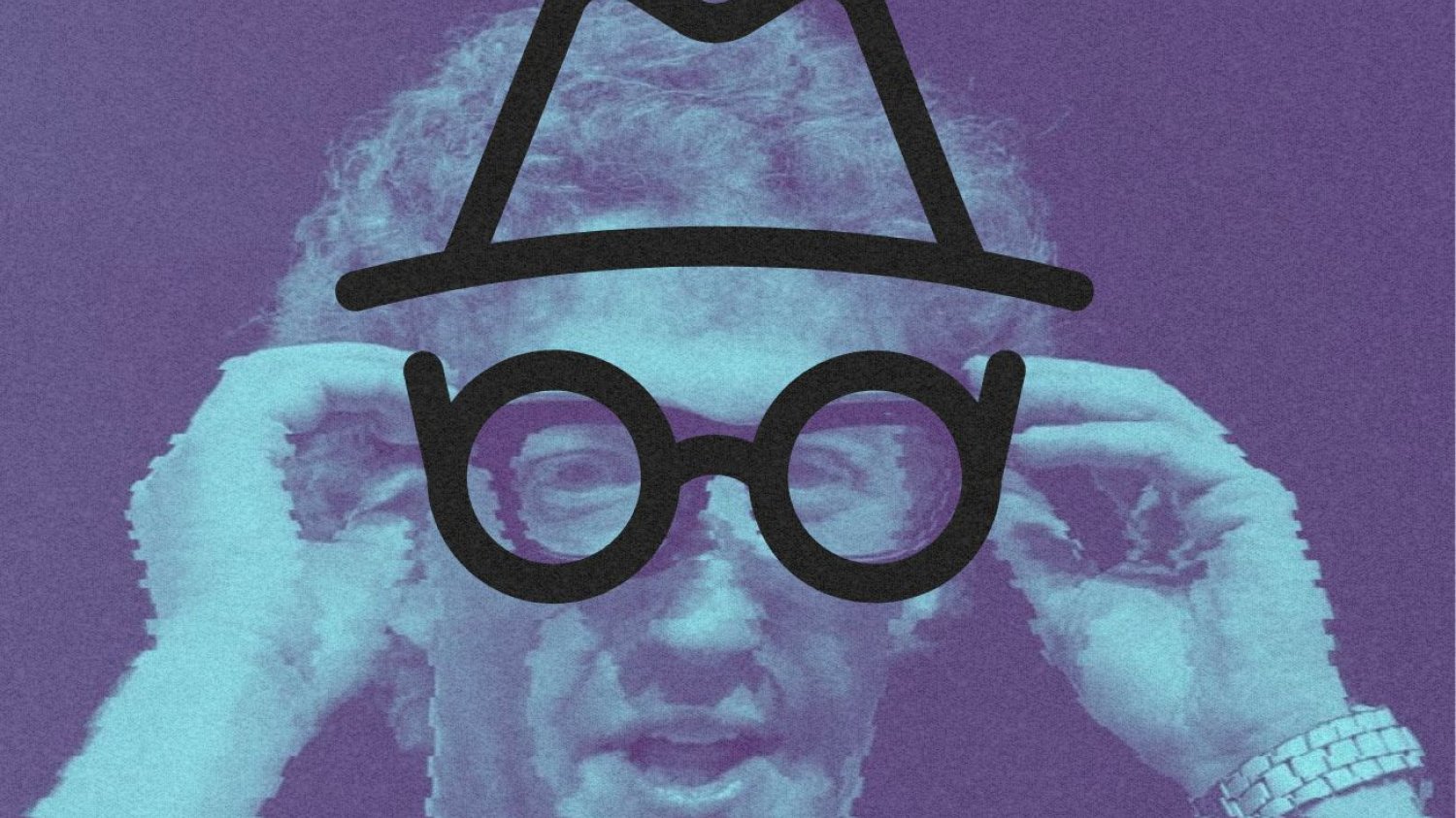 Mark Zuckerberg patrzący przez tryb incognito.