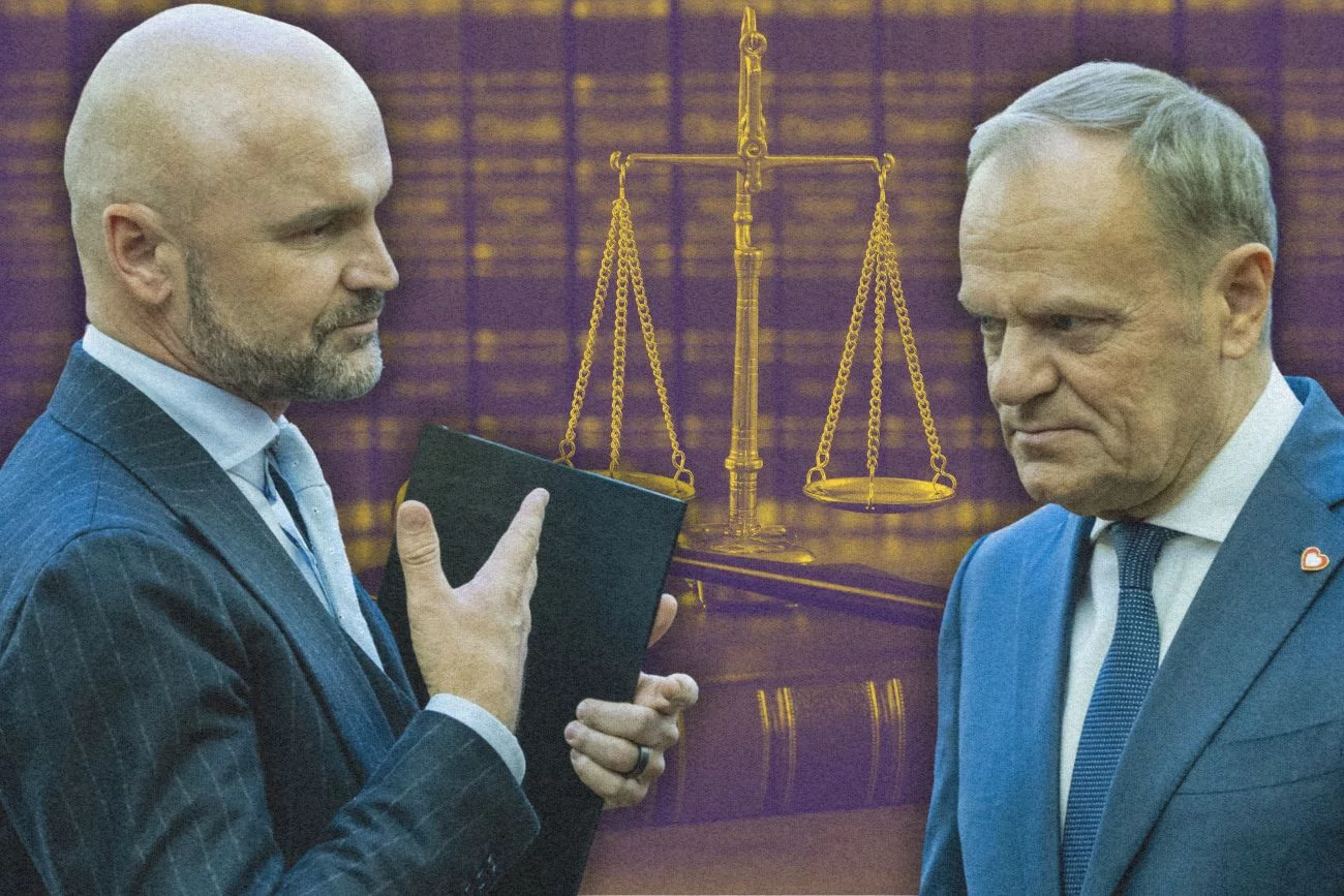 Rafał Brzoska i Donald Tusk.