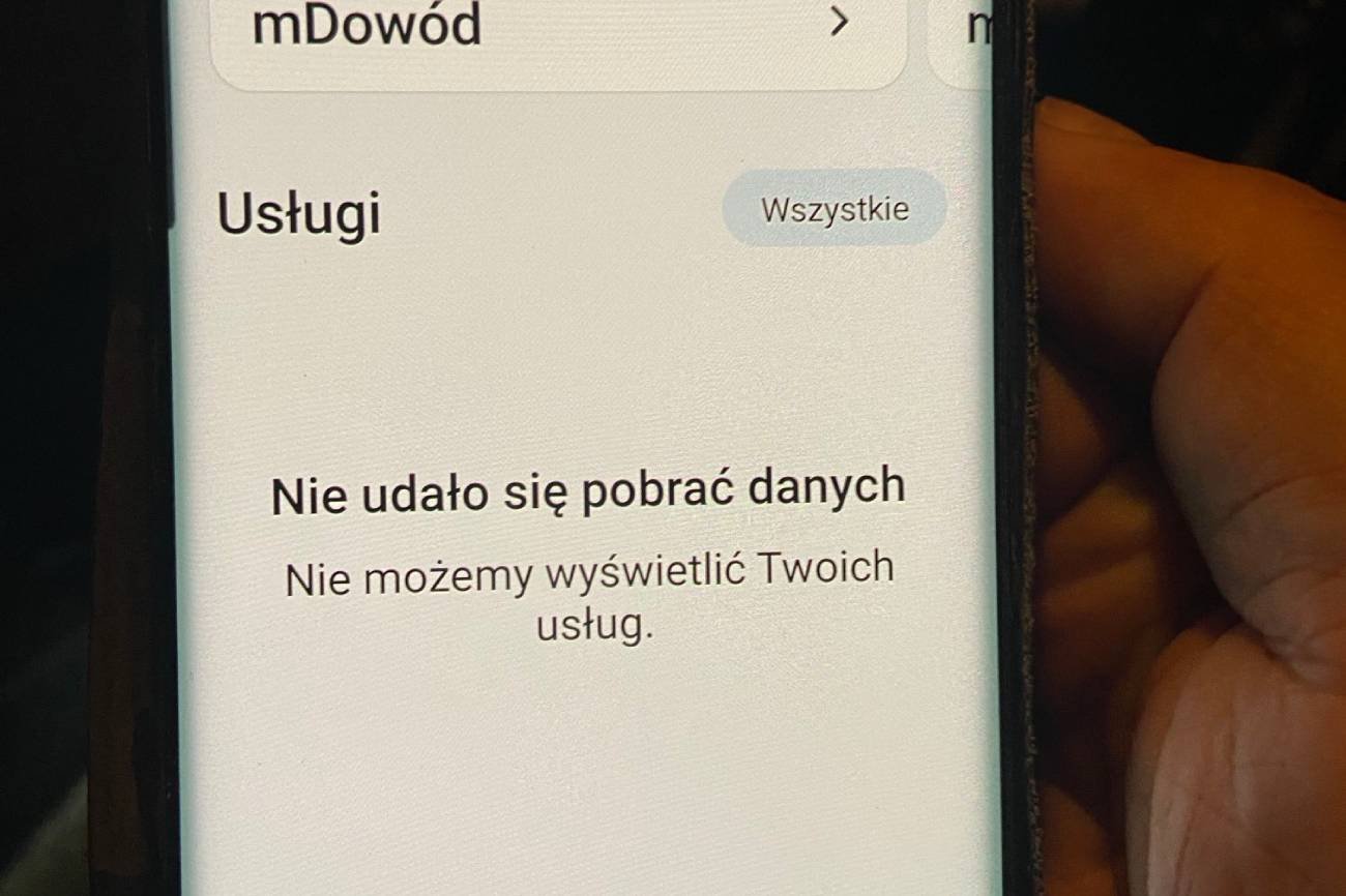 Nie działa mObywatel.