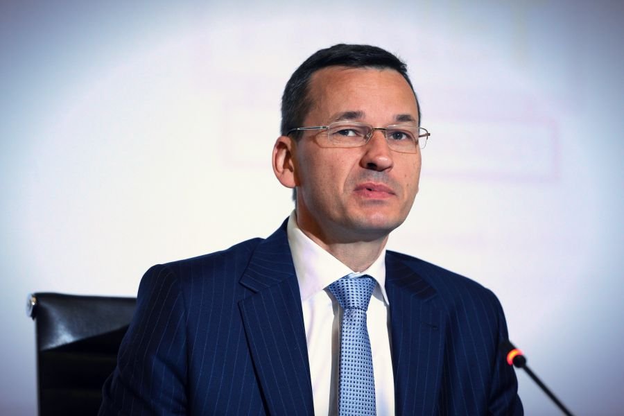 Premier Morawiecki podczas prezentacji pakietu ułatwień dla przedsiębiorców