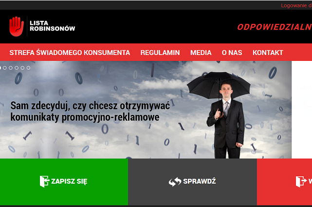 Lista Robinsonów to inicjatywa Stowarzyszenia Marketingu Bezpośredniego.