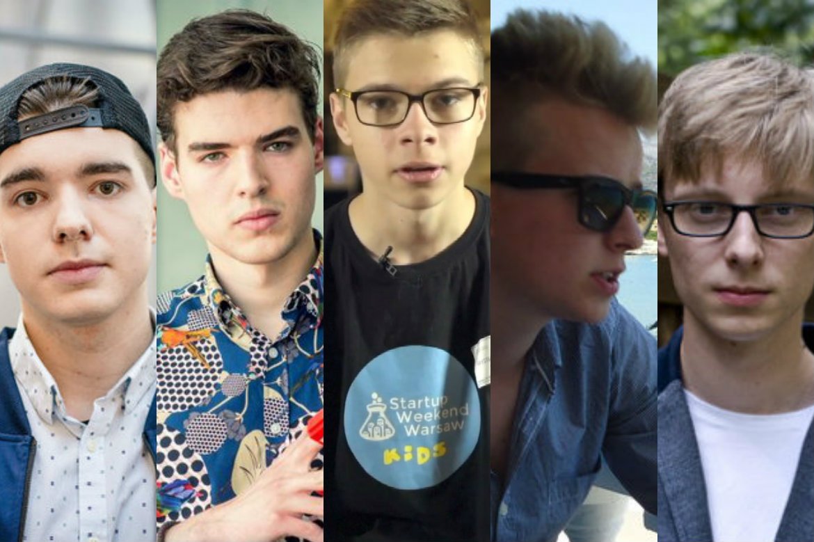 Pięciu polskich start-upowców, którzy zaczynali tworzenie biznesu i innowacji w bardzo młodym wieku