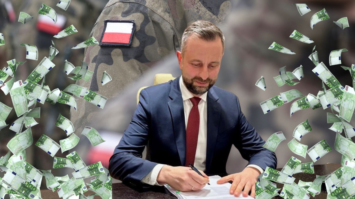 Jest podpis pod miliardy z programu SAFE. "Darmowy" kredyt dla armii i wiadomo, na co Władysław Kosiniak-Kamysz i deszcz euro na tle polskich żołnierzy. Wicepremier podpisał i wysłał wniosek o miliardy z programu SAFE.