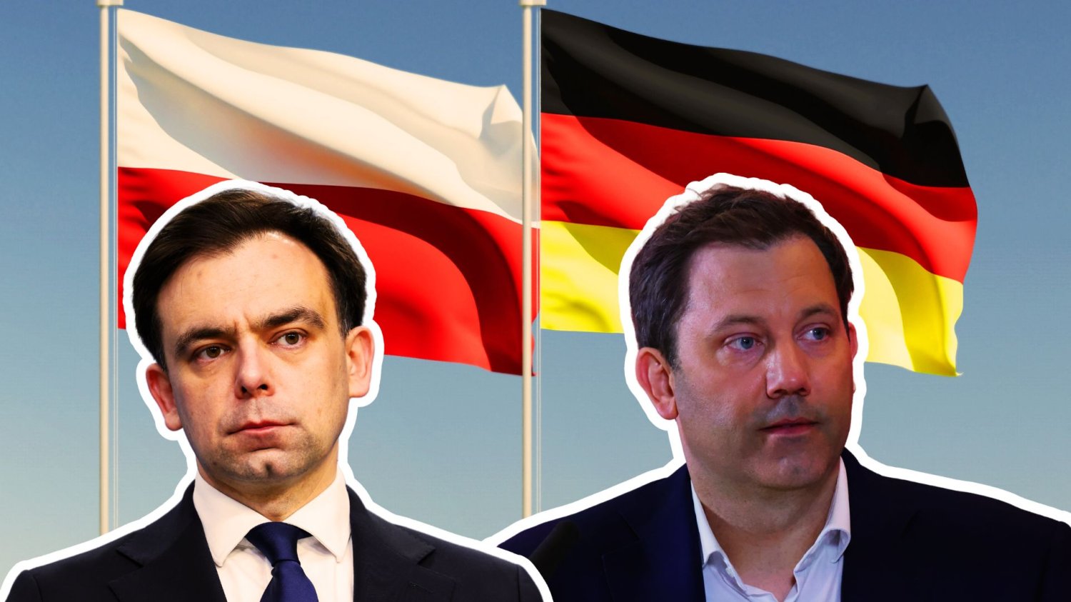 Wspólny plan gospodarczy Polski i Niemiec. To ostatni dzwonek na ratowanie rynku UE Polski minister finansów Andrzej Domański i niemiecki minister finansów Lars Klingbeil na tle flag Polski i Niemiec