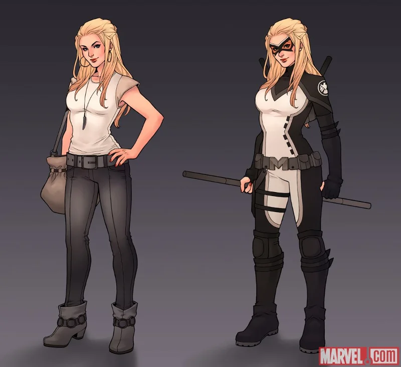 Szkice Barbary Morse aka Mockingbird, autorstwa Katarzyny Niemczyk