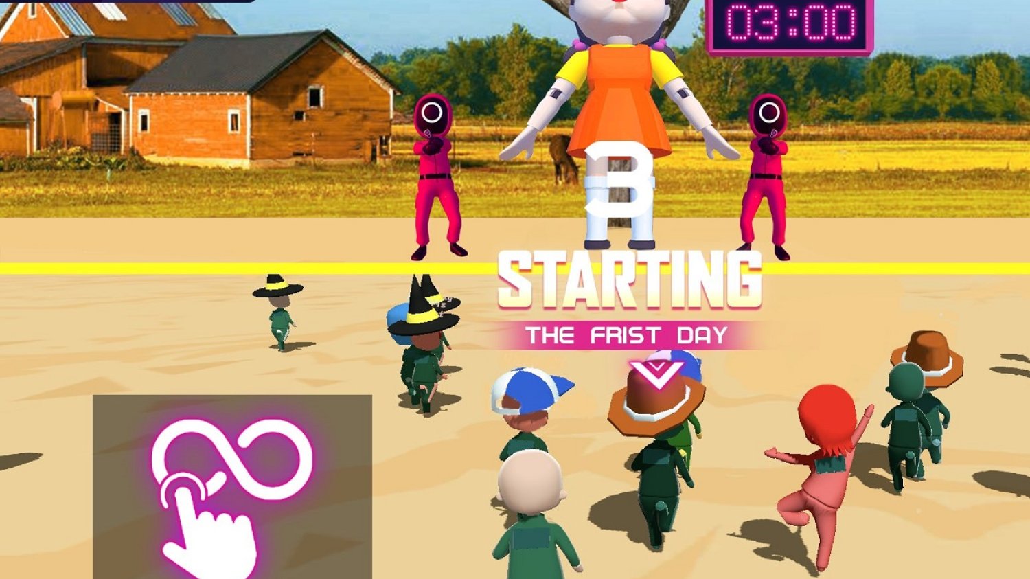 Screen z gry online Squid Game.