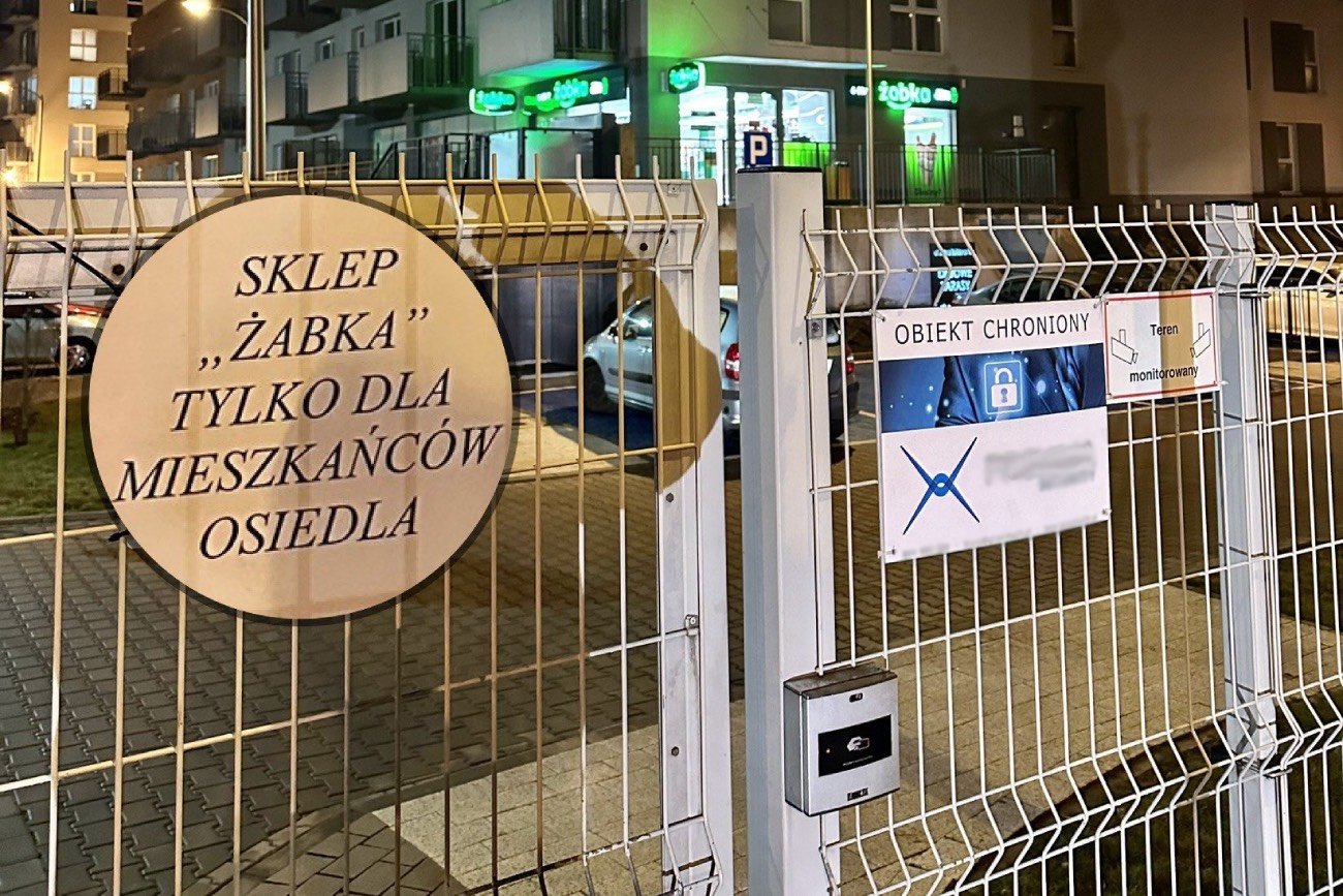 Żabka dostępna tylko dla mieszkańców. Nikt spoza osiedla nie wejdzie