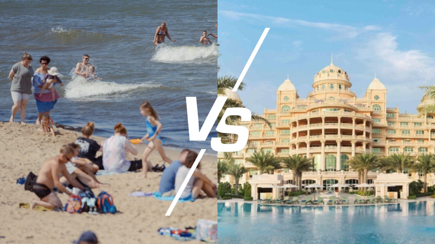 Luksusowy hotel w Dubaju vs domek w Mielnie. Porównanie cen szokuje
