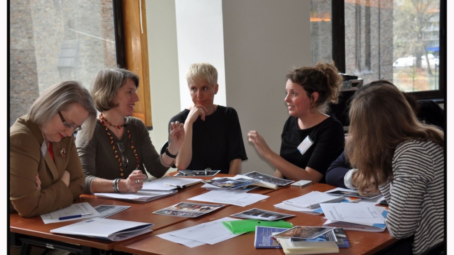 Uczestniczki konferencji "Women In Media", 8 kwietnia 2016 r., Bruksela