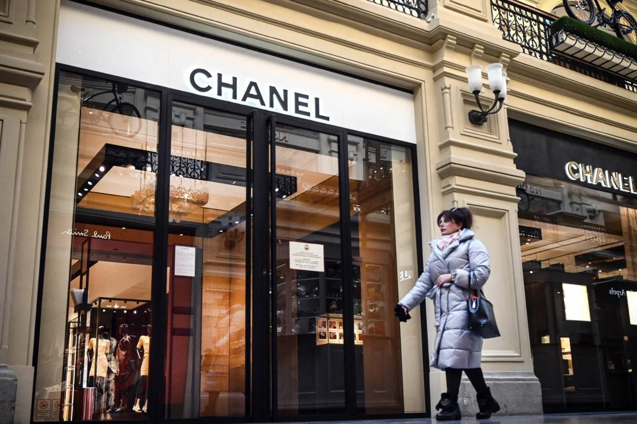 Zamknięty butik Chanel w Rosji