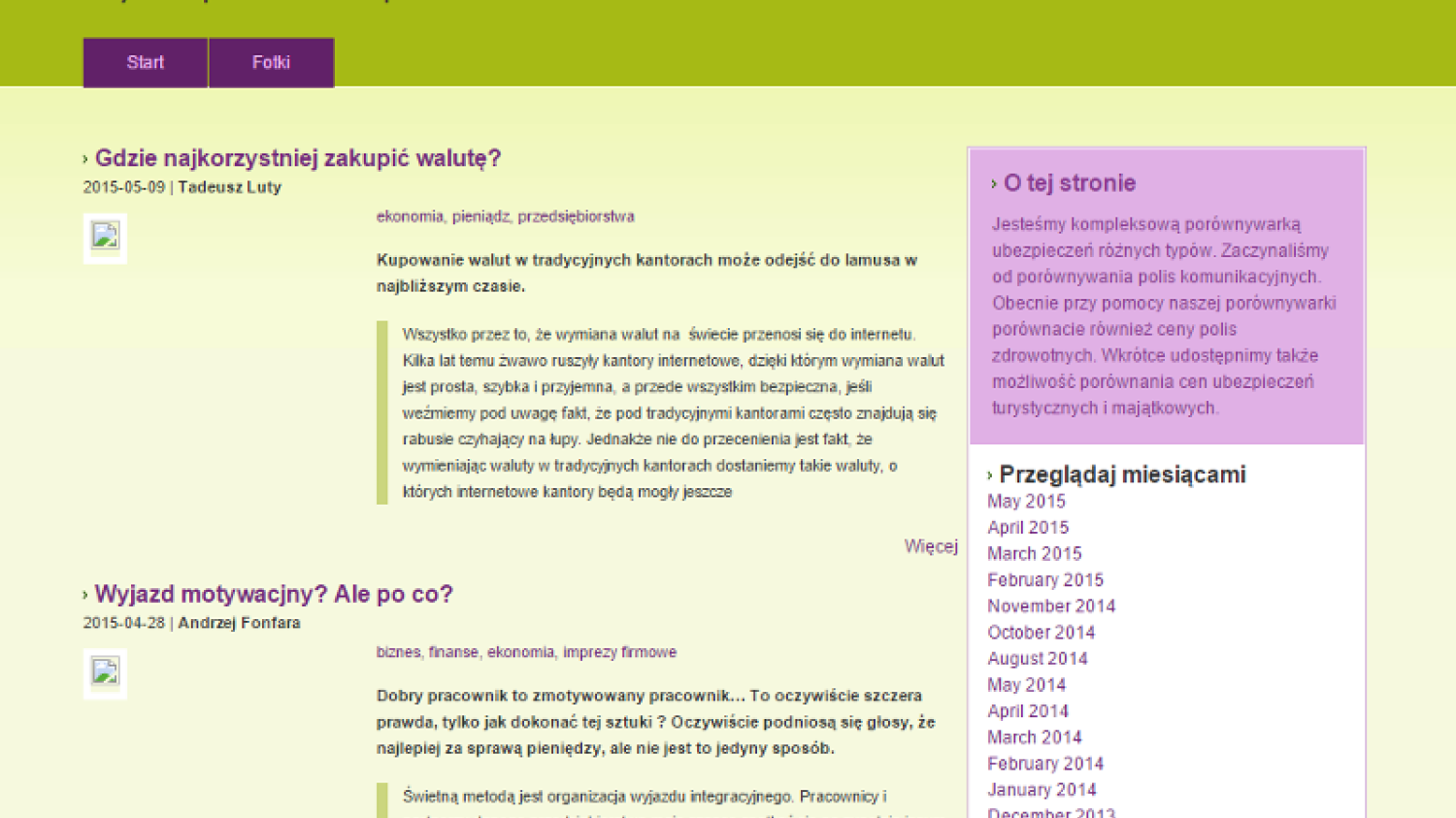 Strona startupu, który dostał 641 tys. zł dofinansowania.