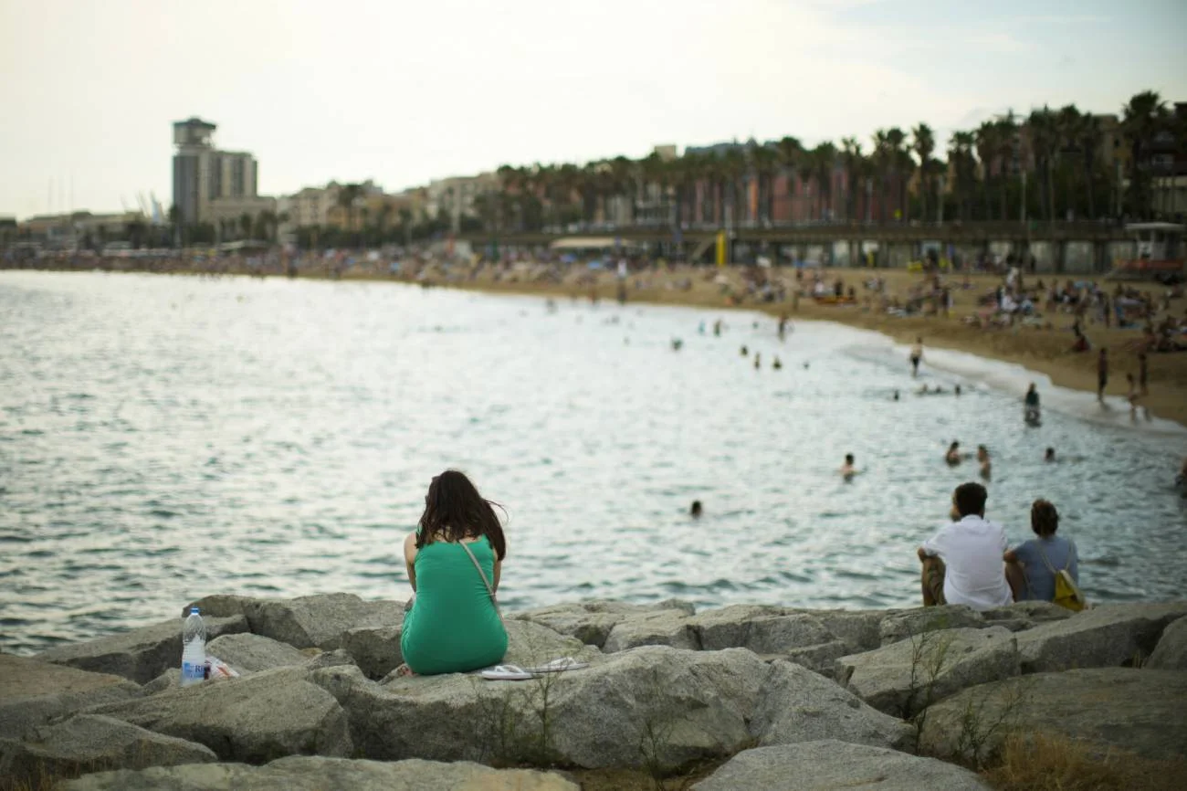 Plaża w Barcelonie, Hiszpania