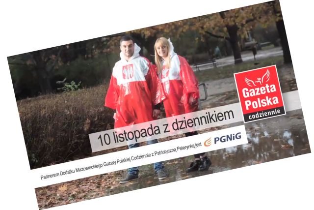 Biało-czerwona peleryna zostanie dołączona tylko do mazowieckiego wydania „Gazety Polskiej Codziennie”.