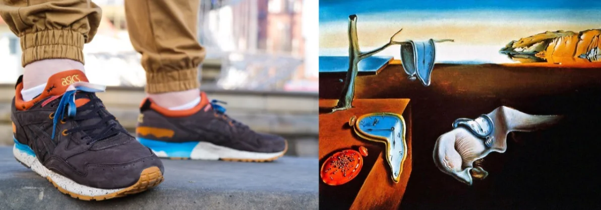 Buty inspirowane obrazami Salvadora Dali