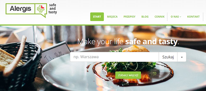 Strona www o zdrowym żywieniu dla alergików