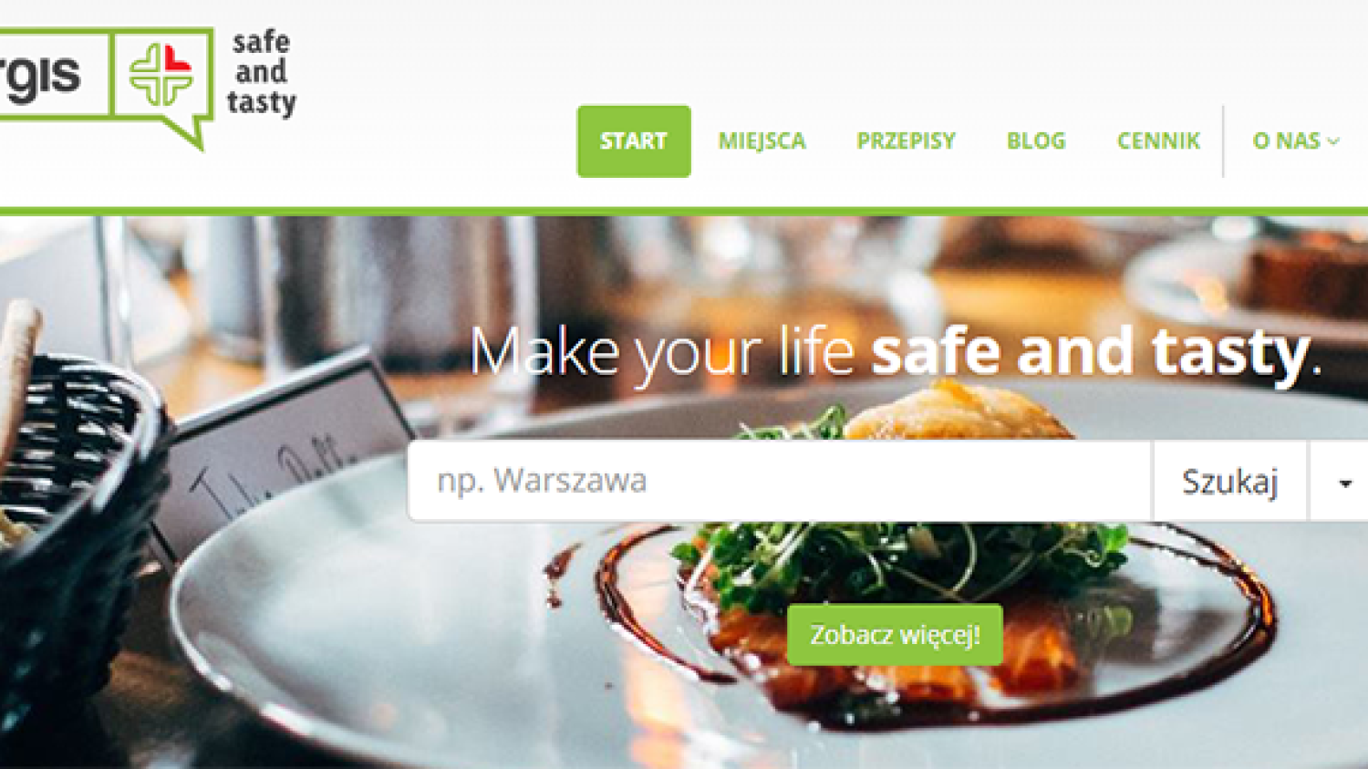 Strona www o zdrowym żywieniu dla alergików
