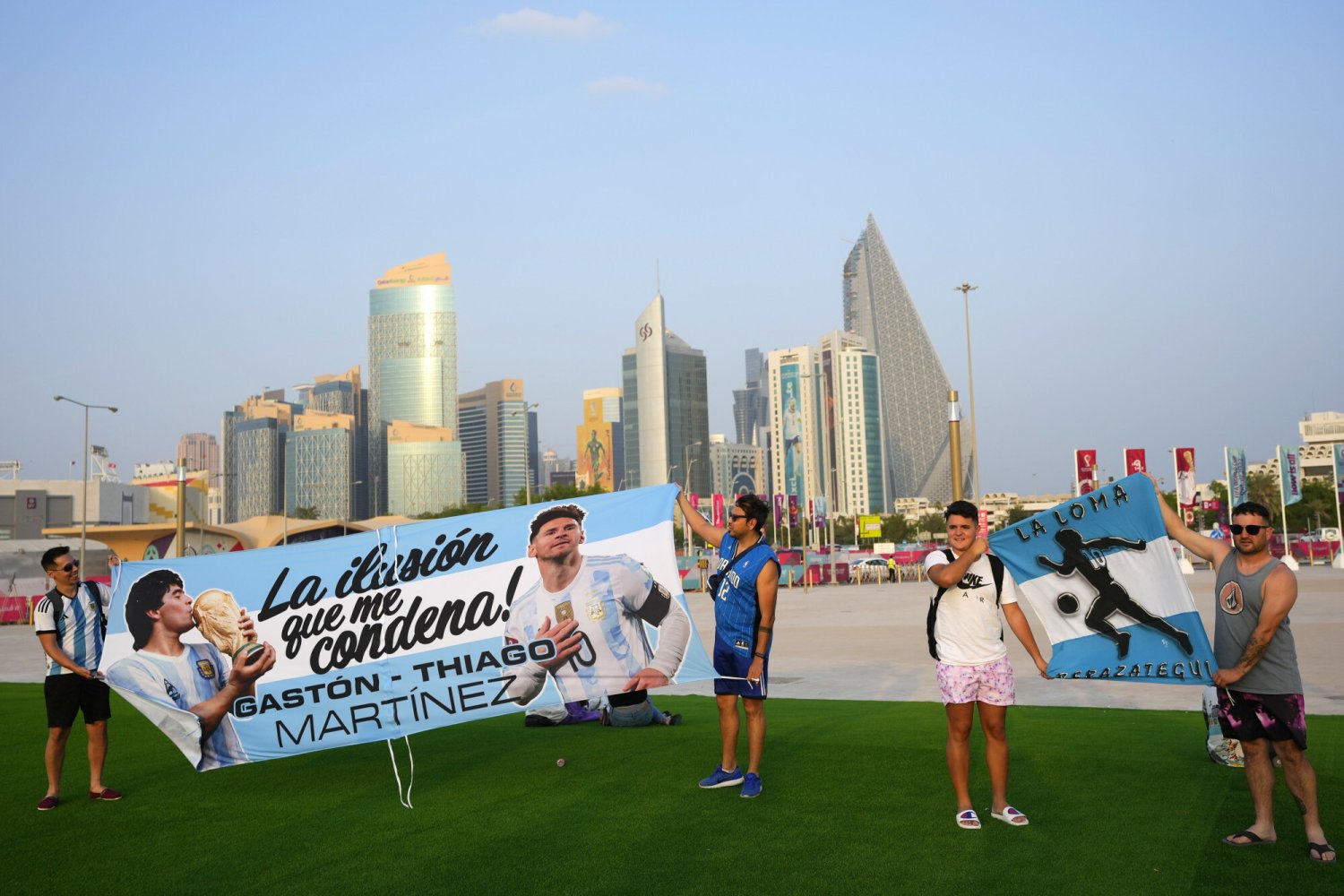 Kibice Argentyny w Katarze