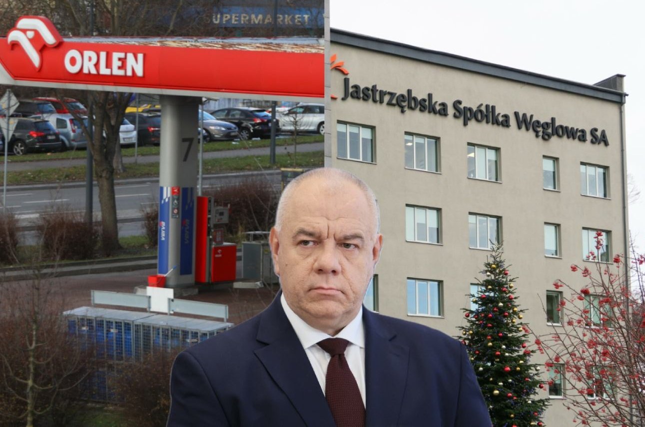 Jacek Sasin, stacja Orlen, siedziba JSW