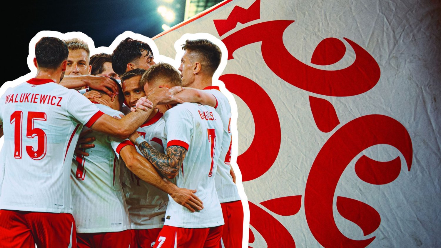 Polska marka chce ubierać naszych piłkarzy. Czy Lewandowski teraz będzie chodził w ubraniach Keeza. Polska kadra piłki nożnej na tle loga PZPN. Polska marka chce ubierać naszych piłkarzy. Czy Lewandowski teraz będzie chodził w ubraniach Keeza.