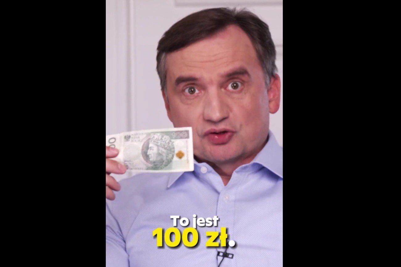 Zbigniew Ziobro: "gotówka to wolność". Minister sprawiedliwości składa obietnicę.