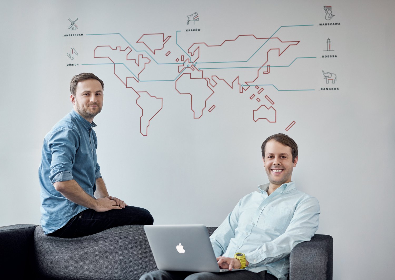 Krzysztof Langer i Mateusz Zabierowski - założyciele największej polskiej agencji brandingowej - Admind.