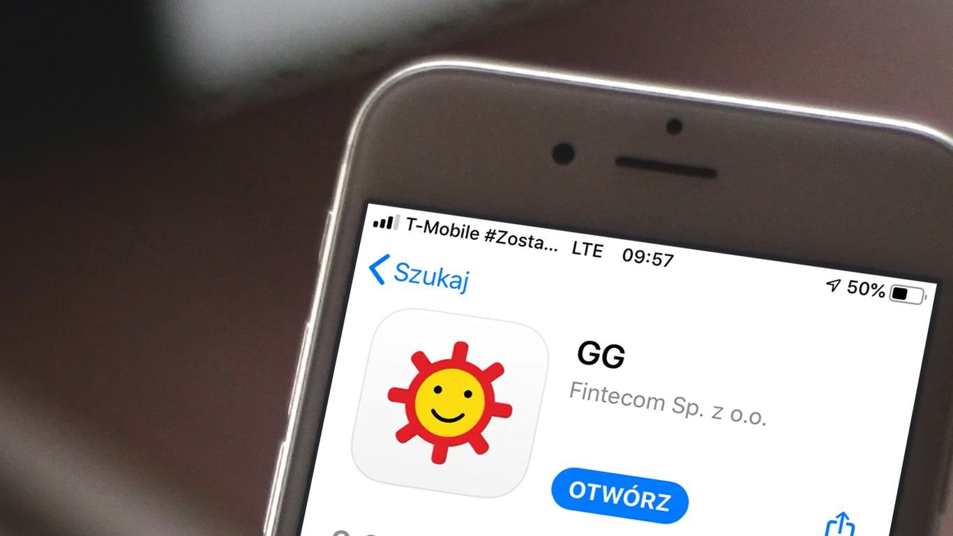 Smartfon z aplikacją Gadu-Gadu.