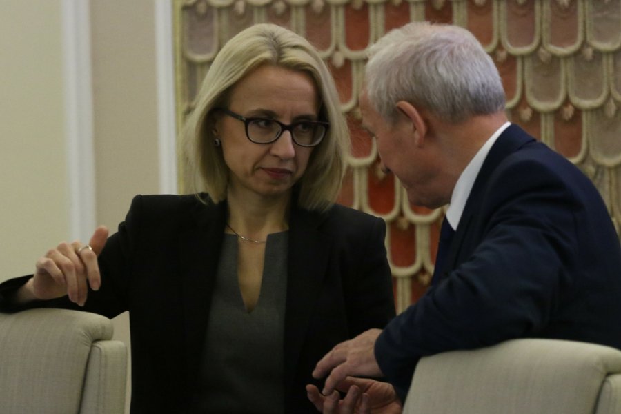 Minister finansów Teresa Czerwińska i minister energii Krzysztof Tchórzewski.