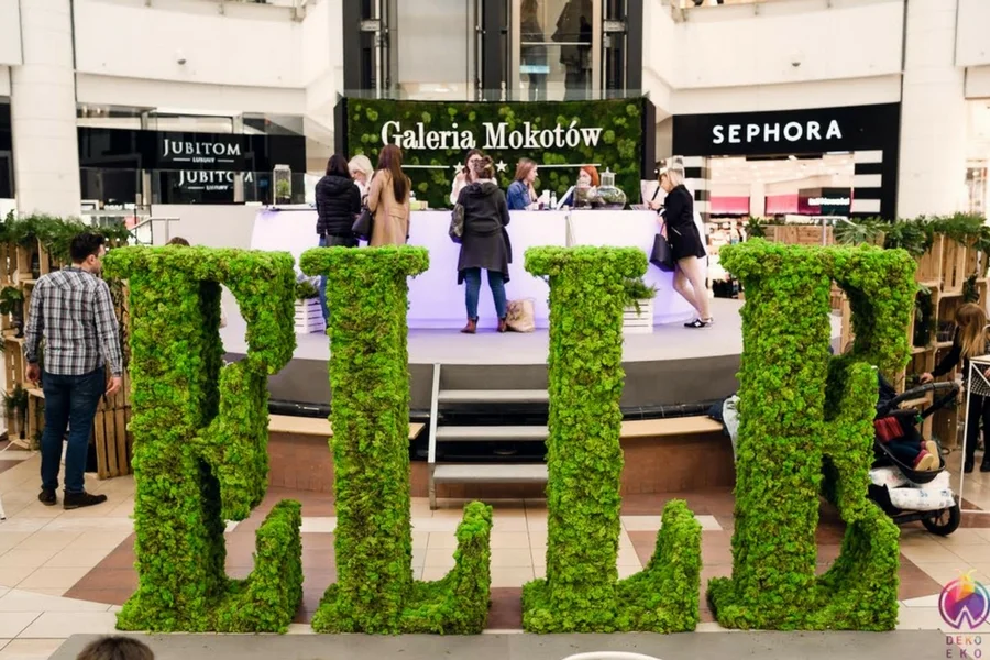 Projekt Modny Eko Event realizowany dla Galerii Mokotów.