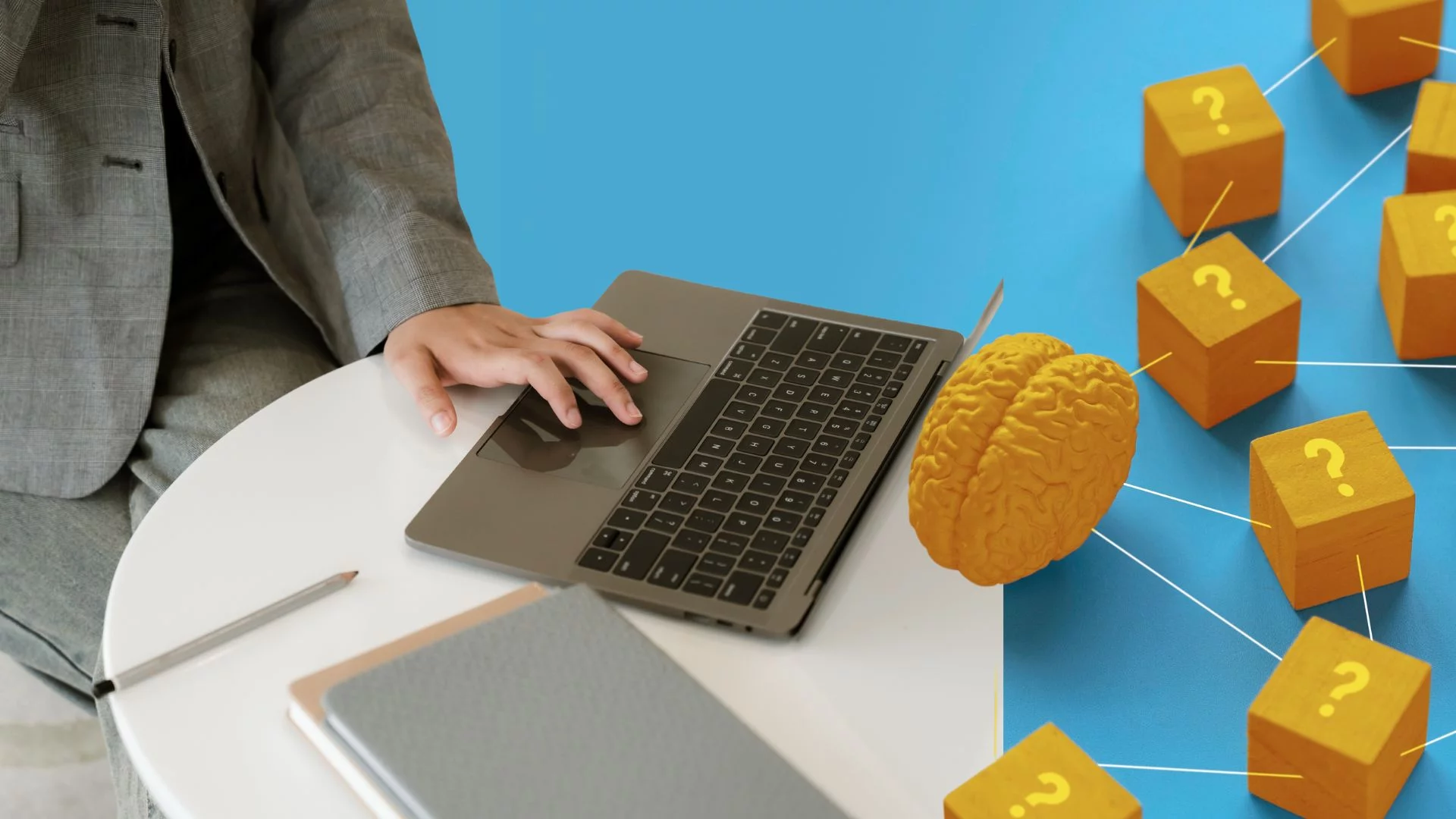 Praca z laptopem i nielinearne ścieżki myślenia. Omawiamy wpis o obecności osób Au, ADHD i AuDHD w pracy.