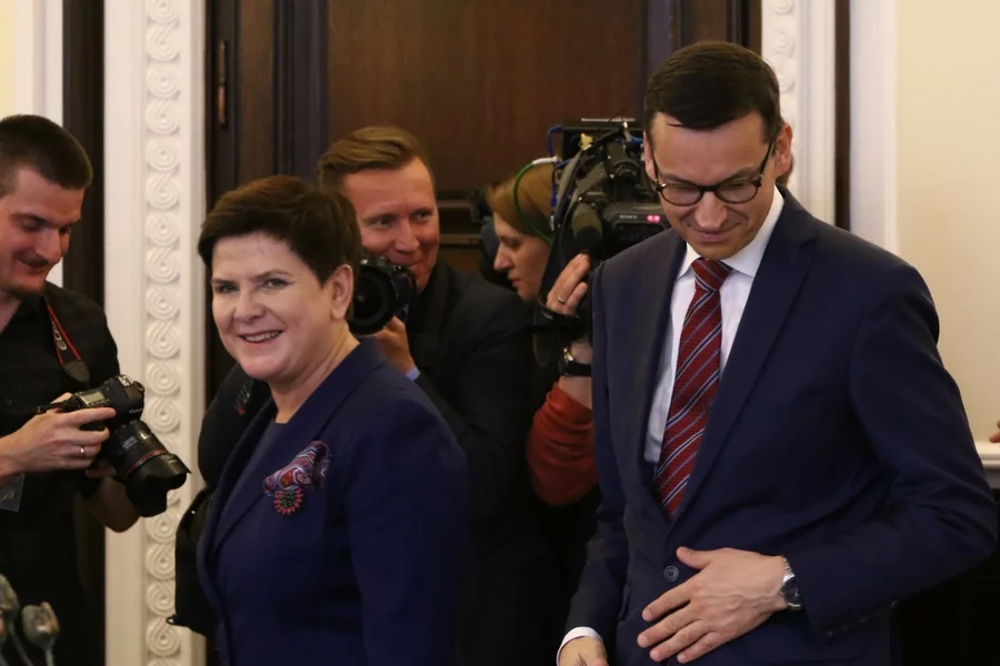 Beata Szydło i Mateusz Morawiecki.
