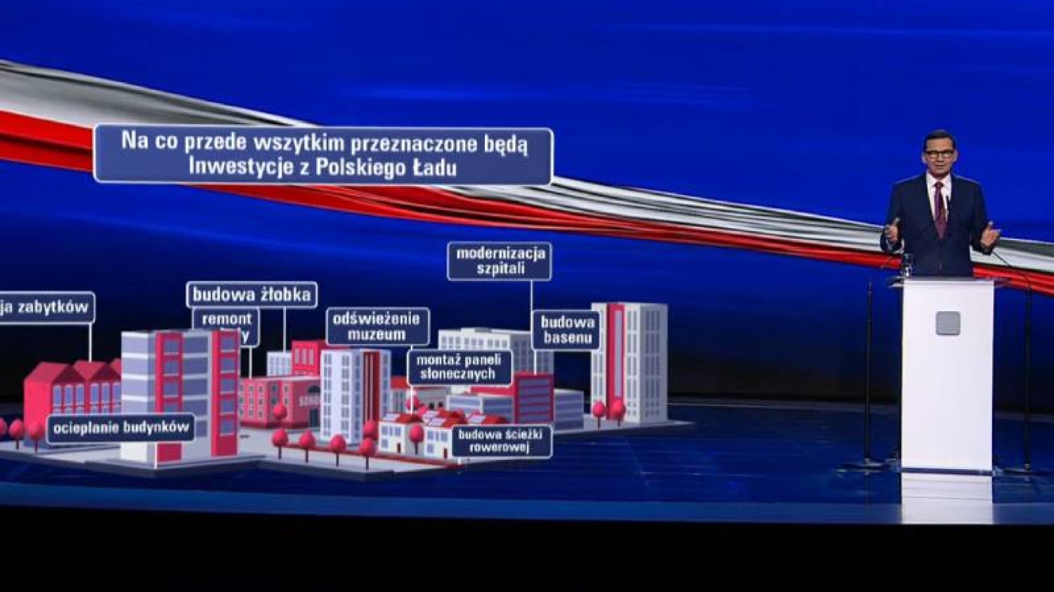 Mateusz Morawiecki zapowiedział inwestycje w infrastrukturę, cyfryzację gmin, szybki internet i łączność 5G.