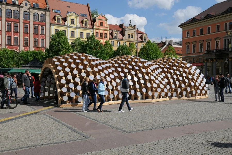 Pawilon przygotowany dla Politechniki Wrocławskiej.