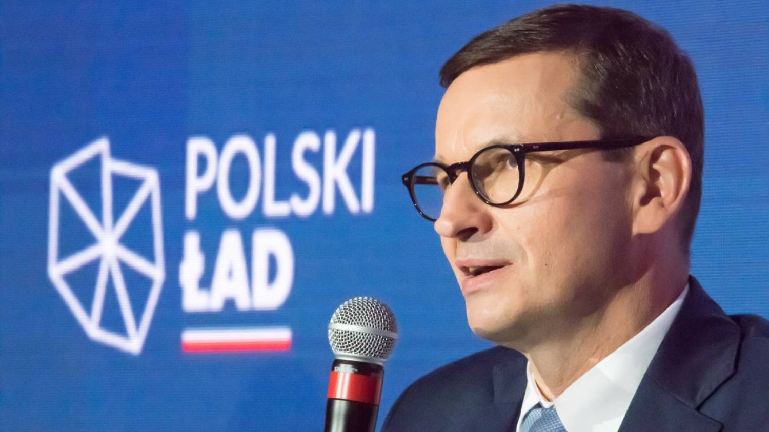 Premier Mateusz Morawiecki podczas prezentacji Polskiego Ładu