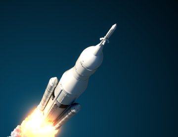 3 grudnia 2018 r. polski satelita PW-Sat2 wystartował na pokładzie rakiety Falcon 9 na orbitę ziemską. (zdjęcie poglądowe)