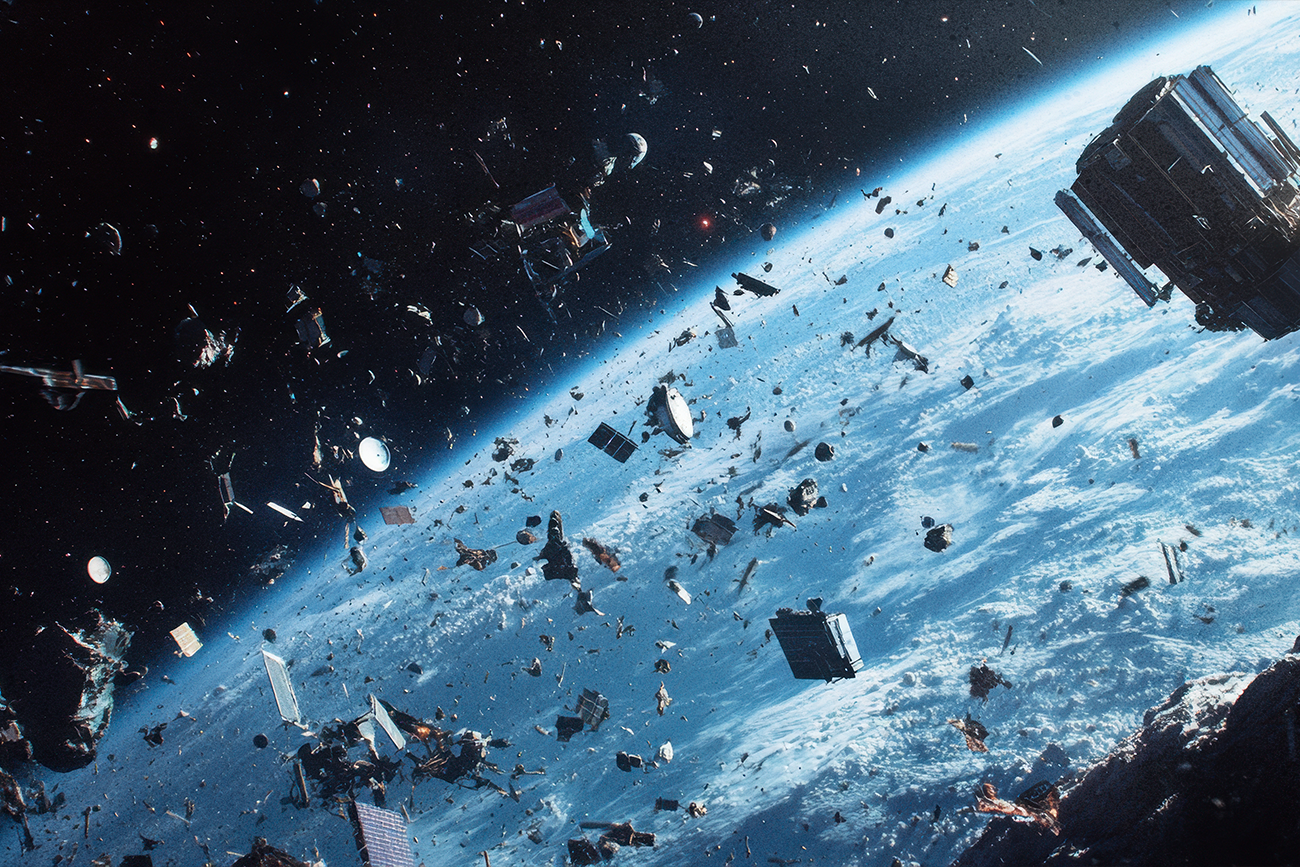 Śmieci okrążające Ziemię.