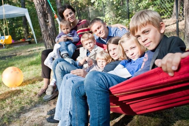 Anna Bochniarz z rodziną