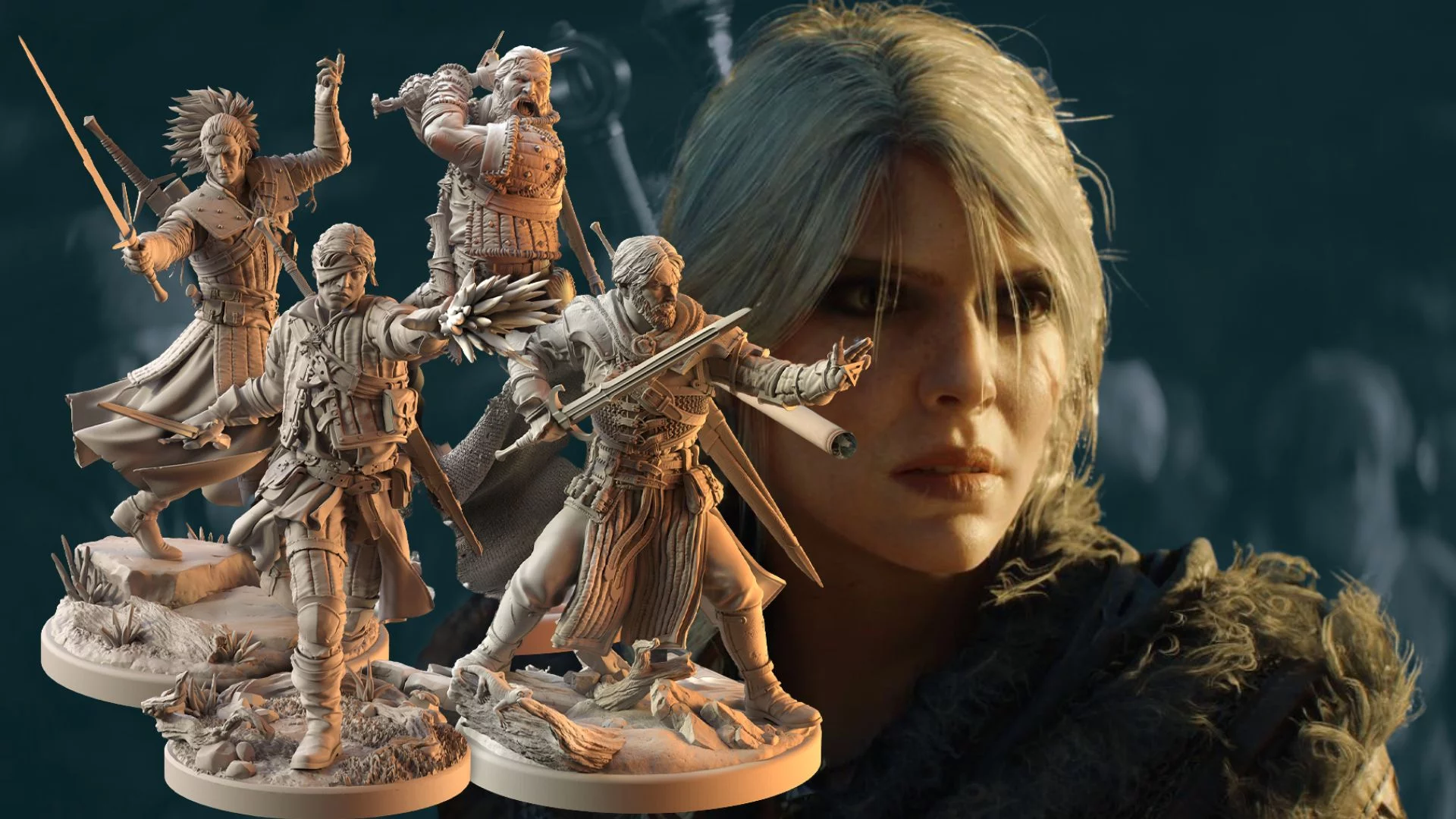 Ciri z Wiedźmina 4 i figurki z nowej gry planszowej. 25 listopada rusza zbiórka crowfundingowa na grę The Witcher: Legacy