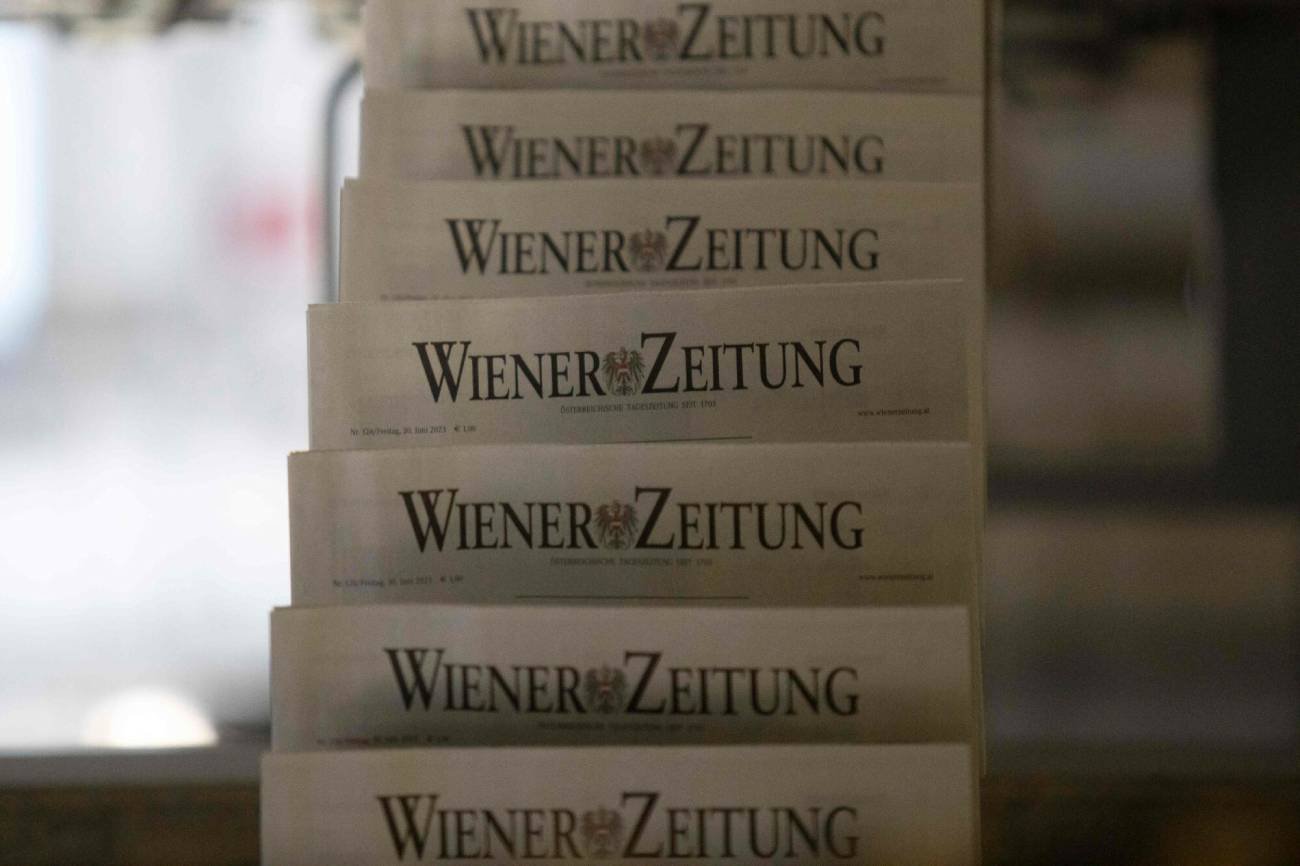 Ostatnie wydanie "Wiener Zeitung".