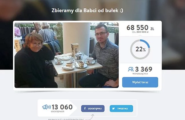 Sprawa "babci od bułek" poruszyła serca i kieszenie tysięcy internautów.