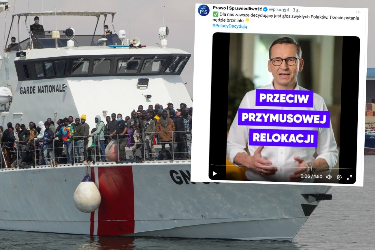 Referendum PiS. Trzecie pytanie dot. "przymusowej relokacji nielegalnych imigrantów".