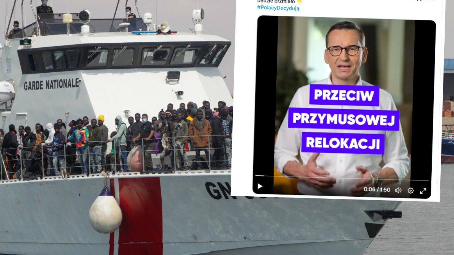 Referendum PiS. Trzecie pytanie dot. "przymusowej relokacji nielegalnych imigrantów".